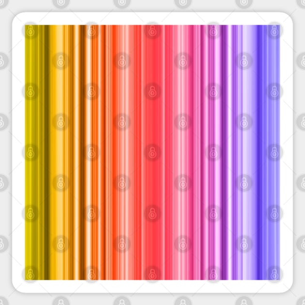 Vibrant rainbow stripes Sticker by hereswendy